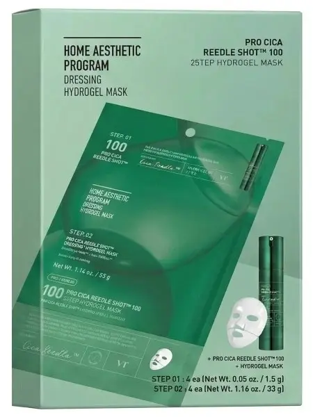 Гидрогелевая маска УВЛАЖНЯЮЩАЯ 100 Pro Cica Reedle Shot + Hydrogel Mask, 33 гр