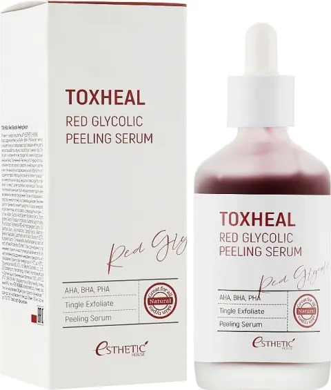 Пилинг-сыворотка ГЛИКОЛЕВАЯ Toxheal Red Glycolic Peeling Serum 100 шт, 100 мл