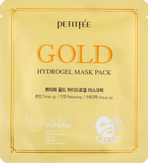 [PETITFEE] Маска гидрогелевая для лица ЗОЛОТО Gold Hydrogel Mask Pack, 32 гр