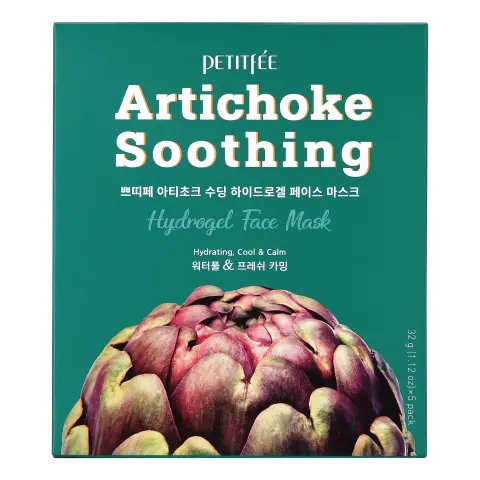 [PETITFEE] Маска гидрогелевая противоотёчная с артишоком Artichoke Soothing Hydrogel Face Mask, 32 г