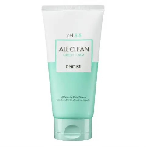 Гель для умывания слабокислотный для чувствительной кожи pH 5.5 All Clean Green Foam, 150