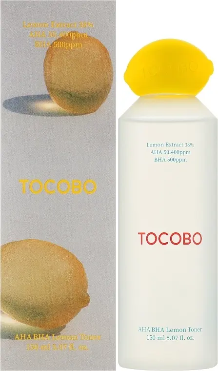 Тонер для лица ОТШЕЛУШИВАЮЩИЙ с кислотами и лимоном AHA BHA Lemon Toner, 150 мл
