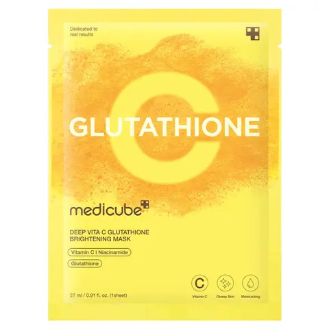Маска тканевая для лица ОСВЕТЛЯЮЩАЯ Deep Vita C Glutathione Brightening Mask, 27 мл