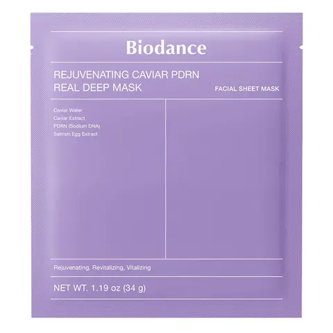 Маска гидрогелевая НОЧНАЯ с ПДРН и икрой Rejuvenating Caviar PDRN Real Deep Mask, 34 гр
