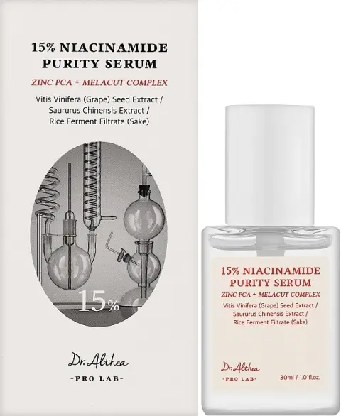 [DR.ALTHEA] Сыворотка  ОСВЕТЛЯЮЩАЯ с ниацинамидом и цинком 15% Niacinamide Purity Serum, 30 мл