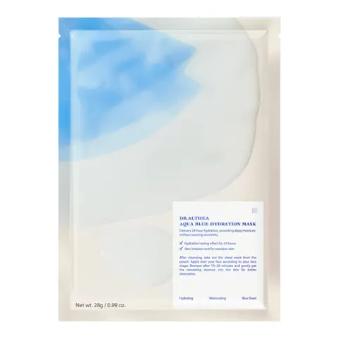 Маска тканевая для лица УВЛАЖНЯЮЩАЯ с азуленом и агавой Aqua Blue Hydration Mask, 28 гр