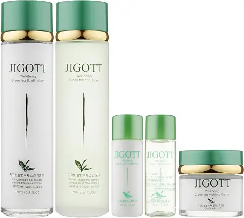 ЗЕЛЕНЫЙ ЧАЙ/НАБОР для ухода за лицом WELL-BEING GREEN TEA SKIN CARE 3SET