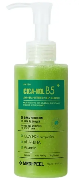 Пенка-гель ОЧИЩАЮЩАЯ Phyto Cica-Nol B5 AHABHA Vitamin Calming O2 Deep Cleanser, 150 мл