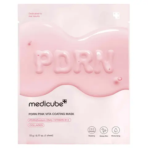 Маска тканевая с ПДРН и коллагеном для сияния кожи PDRN Pink Vita Coating Mask, 22 гр