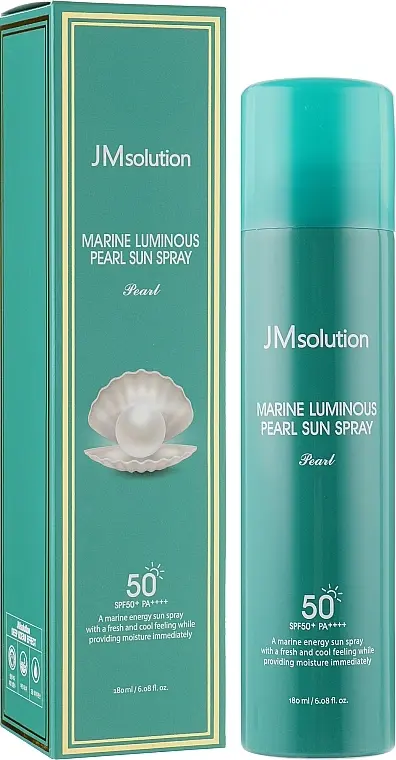 Спрей-мист для лица солнцезащитный с жемчугом Marine Luminous Pearl Sun Spray, 180 мл