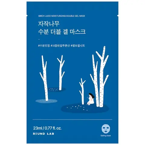 Маска гелевая ОХЛАЖДАЮЩАЯ Birch Juice Moisturizing Double Gel Mask, 23 мл