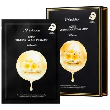 НАБОР Тканевая маска с плюмерией Active Plumeria Balancing Mask Ultimate, 10 шт