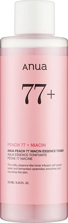 Тонер-эссенция с персиком для гладкой и сияющей кожи Peach 77 Niacin Essence Toner, 250 мл
