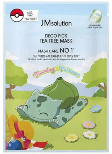 Маска тканевая с чайным деревом против воспалений Mask Deco Pick Tea Tree Mask X Pokemo
