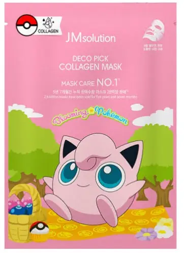 НАБОР Тканевая маска укрепляющая с коллагеном Deco Pick Collagen Mask X Pokemon Jigglyp