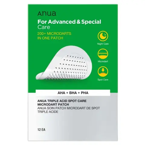 Патчи для лица игольчатые точечные с кислотами Triple Acid Spot Care Microdart Patch, 12 шт