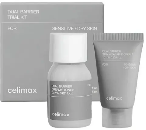 Набор миниатюр с церамидами для ухода за кожей Celimax Dual Barrier Trial Kit, 1 шт.