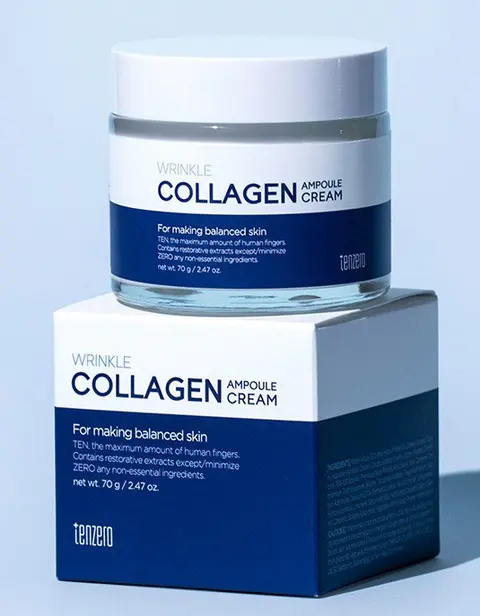 Увлажняющий крем для лица с коллагеном Wrinkle Collagen Ampoule Cream, 70 мл