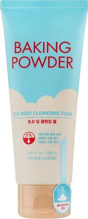 [ETUDE] Пенка для глубокого очищения и снятия макияжа Baking Powder BB Cleansing Foam, 160ml
